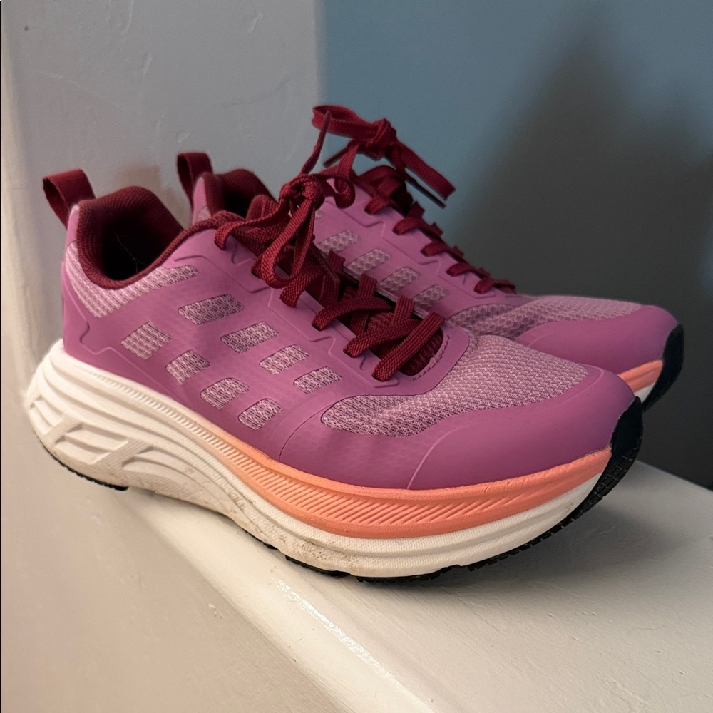 Women's Pink Athletic Running Sneakers - Lightweight Comfort